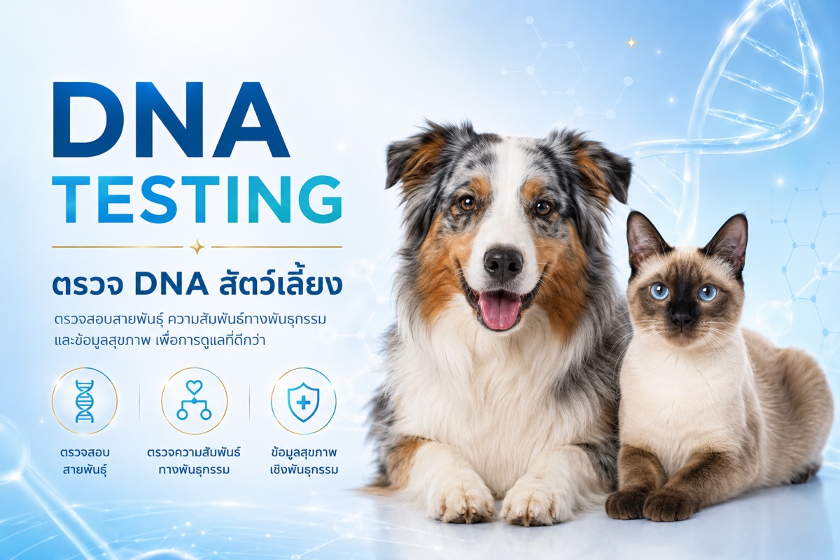 ตรวจ DNA สัตว์เลี้ยง — GENOPAWS
